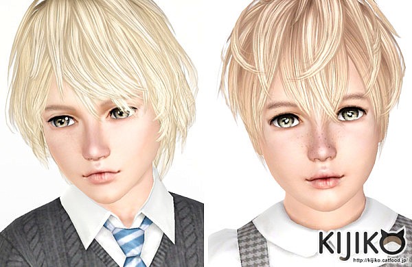 Shaggy Hairstyle for kids by Kijiko for Sims 3