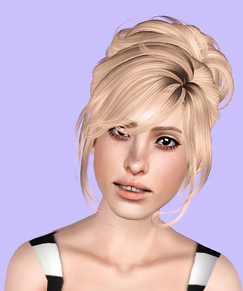 Newsea`s Crescent hairstyle retextured by Plumb Bombs for Sims 3