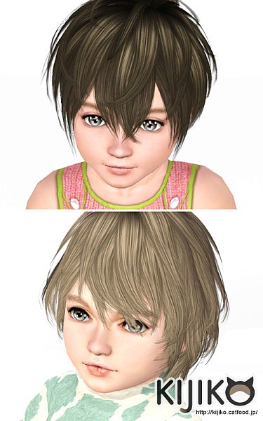 Shaggy Hairstyle for kids by Kijiko for Sims 3