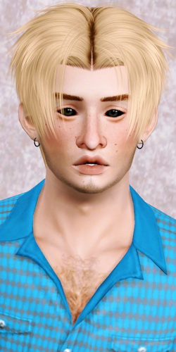 Lapiz’s Malkavian hairstyle retextured by Beaverhausen for Sims 3