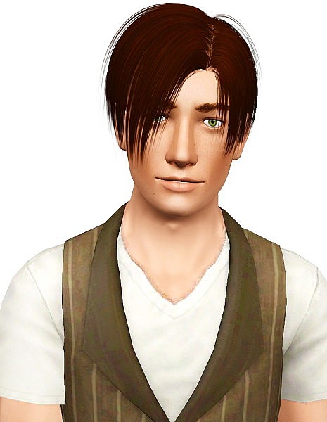 Lapiz Leon hairstyle retextured by Pocket for Sims 3