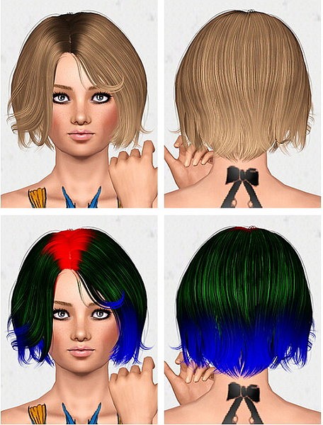 Newsea`s Camouflage hairstyle retextured by Chantel for Sims 3