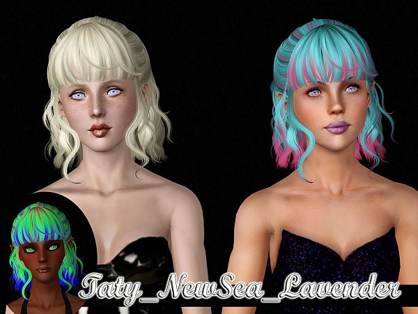 Newsea`s Lavender hairstyle retextured by Taty for Sims 3