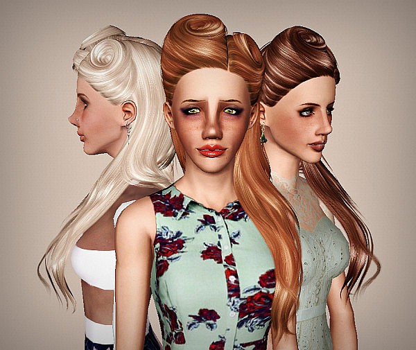 Nightcrawler 021 hairstyle retextured by Marie Antoinette for Sims 3