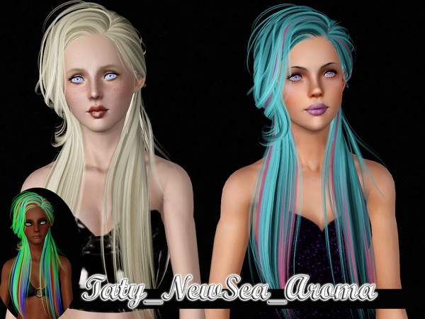 Newsea`s Aroma hairstyle retextured by Taty for Sims 3