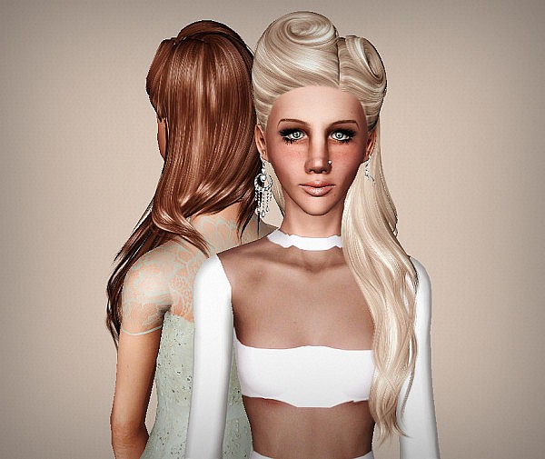 Nightcrawler 021 hairstyle retextured by Marie Antoinette for Sims 3