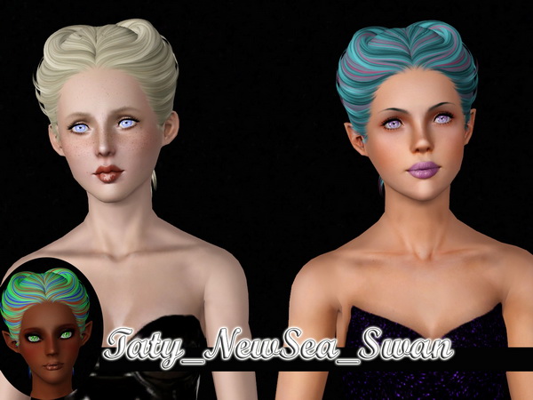 NewSea`s and Peggy`s hairstyles retextured by Taty for Sims 3