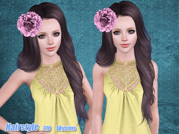 Rose Hairstyle 210 by Skysims for Sims 3
