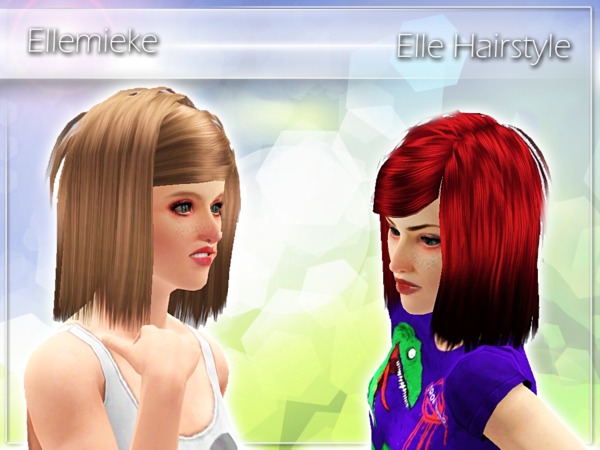 Elle Hairstyle by Ellemieke for Sims 3