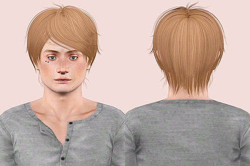 Newsea Pineapple and Coolish Walk hairstyle retextured by Chantel for Sims 3