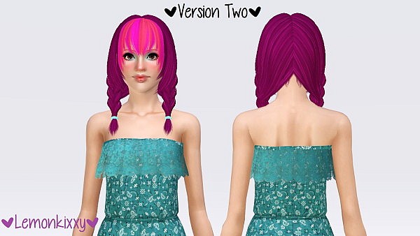 Zauma`s Kitty hairstyle retextured by Lemonkixxy for Sims 3