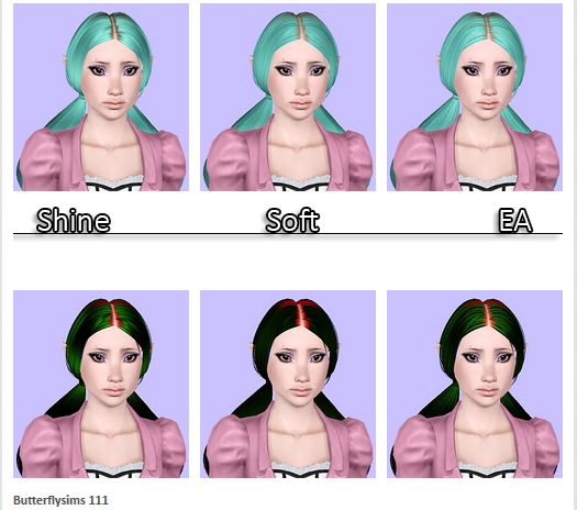 Butterfly`s 111 hairstyle retextured by Plumb Bombs for Sims 3