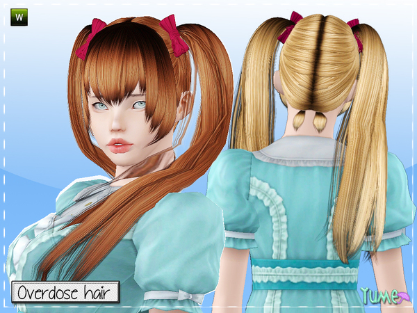 Yume   Overdose hairstyle by Zauma for Sims 3