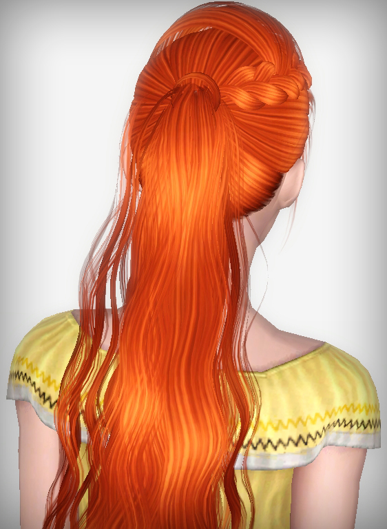 SkySims Hairstyle Retextured By Forver And Always Sims Hairs