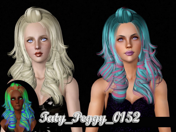 Peggy`s 152 hairstyle retextured by Taty for Sims 3