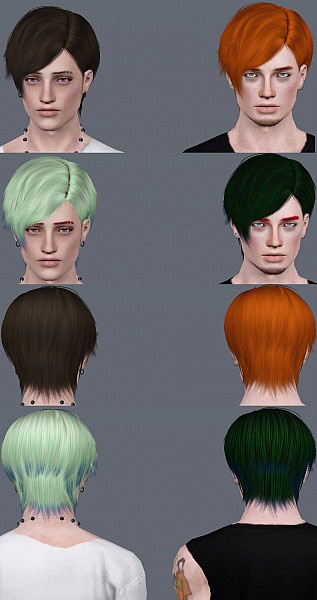 Cazy’s Restless hairstyles retextured by Electra for Sims 3