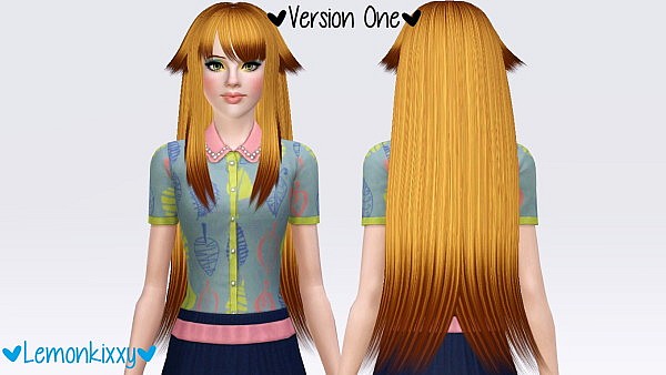 5kid Shaye hairtyle retextured by Lmonkixxy for Sims 3