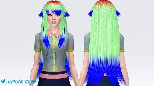 5kid Shaye hairtyle retextured by Lmonkixxy for Sims 3