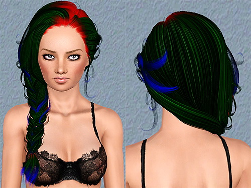 Newsea`s Erena hairstyle retextured by Chantel for Sims 3