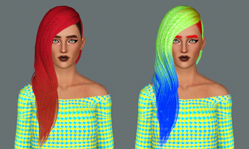 Modish Kitten hairstyle retextured by Electra for Sims 3