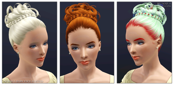NewSea`s Baby Face hairstyle retextured by Lotus for Sims 3