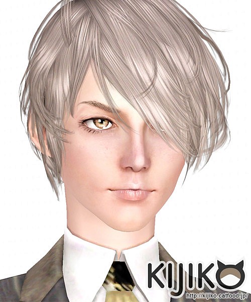 Jaune hairstyle for her by Kijiko for Sims 3