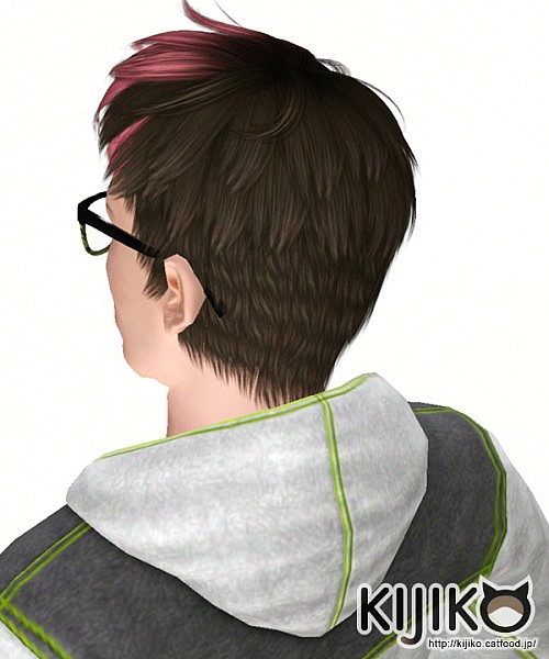 Panda Kang Kang  hirstyle for him by Kikijo for Sims 3
