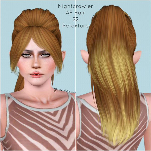 Nightcrawler 22 hairstyle retextured by Jassi for Sims 3