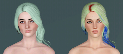 Cazy`s Unofficial hairstyle retextured by Electra for Sims 3