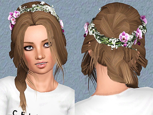 True Romance Store hairstyle retextured by Chantel for Sims 3
