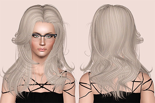 Newsea`s Anne hairstyle retextured by Chantel for Sims 3