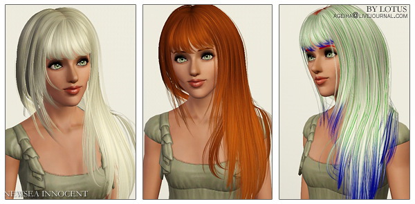 New hairstyles retextured  by Lotus for Sims 3