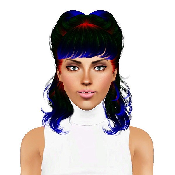 Newsea`s Hedonism hairstyle retextured by July Kapo for Sims 3