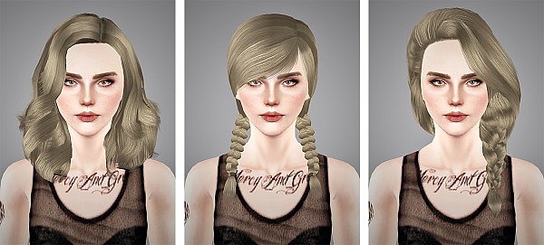 Six store hairstyles retextured by Sweet Sugar for Sims 3