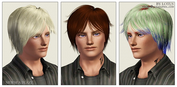 More hairstyles retextured by Lotus for Sims 3