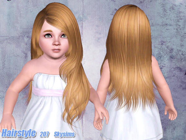 Cute hairstyle 207 by Skysims for Sims 3