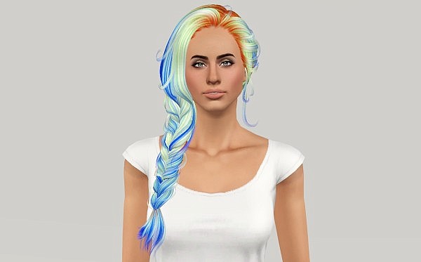 Newsea`s Erena hairstyle retextured by Fanaskher for Sims 3