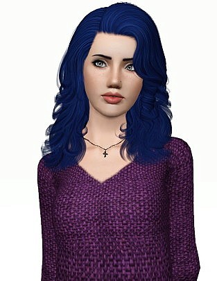 Cazy`s Porcelain heart hairstyle retextured by Pocket - Sims 3 Hairs