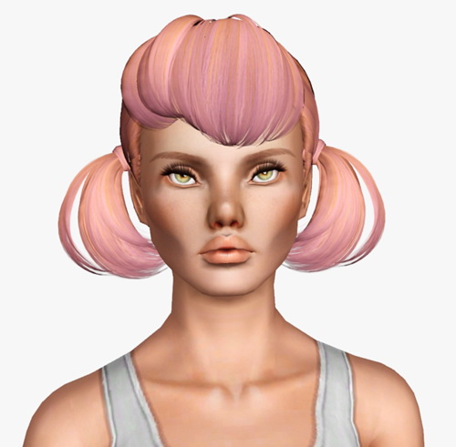 Butterfly 119 hairstyle retextured by Monolith for Sims 3