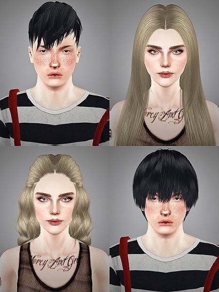 4 Requested Hairstyle Jjjjjan, Nightcrawler, Alesso and SimpleStudio404 for Sims 3
