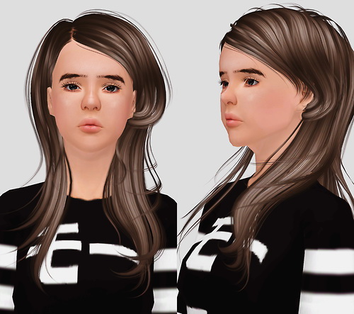 Newsea`s hairstyle retextured by Imamii for Sims 3