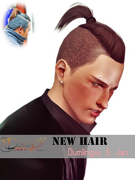 Shaved hairstyle by JJJJJan for Sims 3
