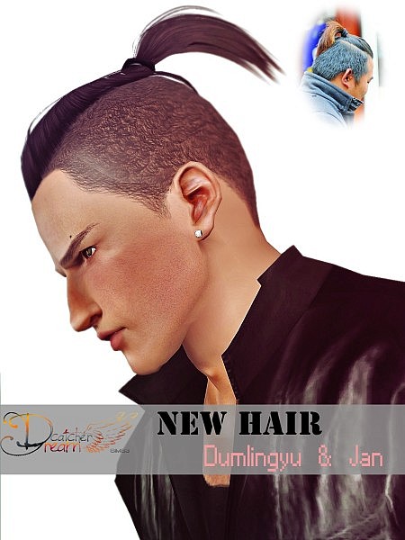Shaved hairstyle by JJJJJan for Sims 3