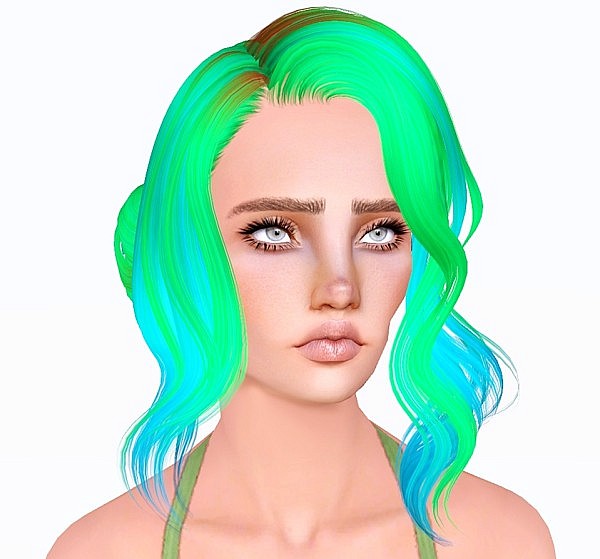 Skysims 205 hairstyle retextured by Monolith for Sims 3