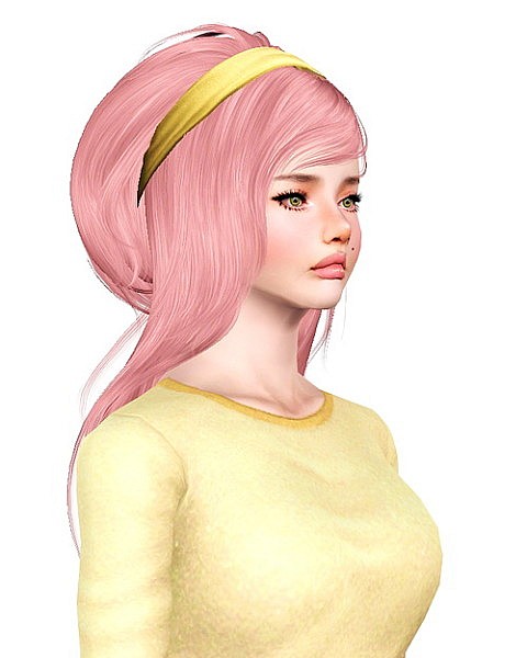 Newsea`s Lilac Fog hairstyle retextured by Bombsy for Sims 3