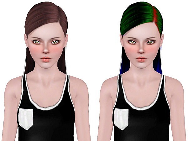 Cazy`s Midnight Wish hairstyle retextured by Neiuro for Sims 3