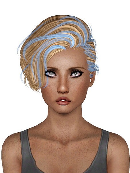 NewSea`s Shero Streaked  hairstyle retextured by Plumb Bombs for Sims 3