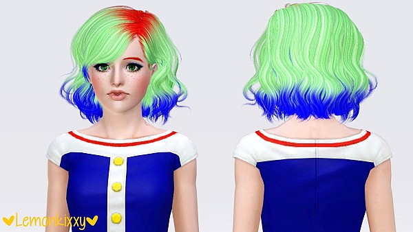 Newsea`s Only You hairstyle retextured by Lemonkixxy for Sims 3