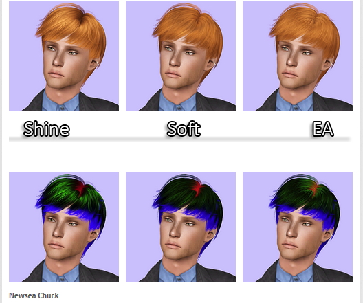 Newsea`s Chuck hairstyle retextured by Plumb Bombs for Sims 3