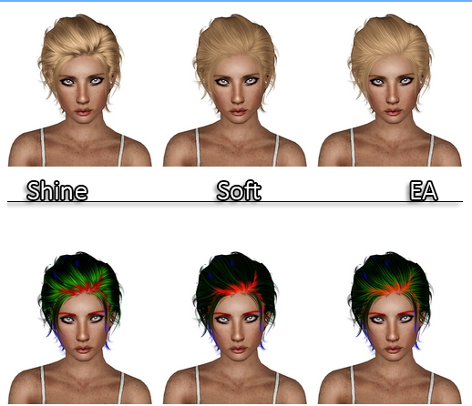 Newsea`s Gantz hairstyle retextured by Plumb Bombs for Sims 3